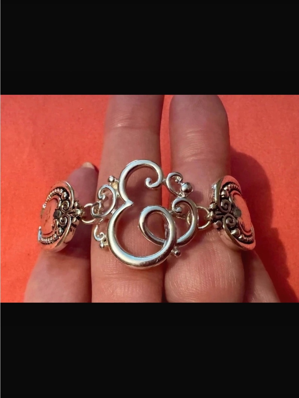 Silver Monogram 'E' Bracelet - Women's Jewelry